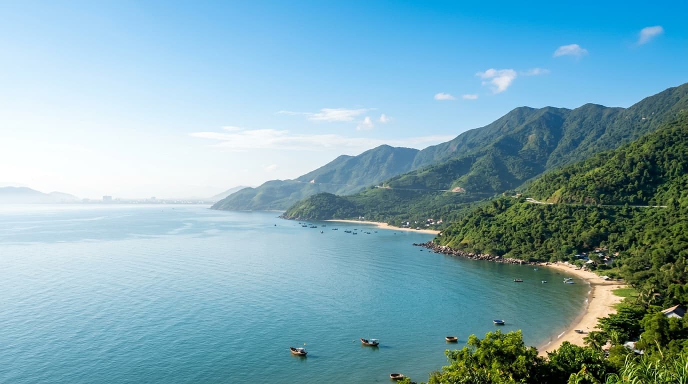 Phong cảnh Vịnh biển Liên Chiểu và Đèo Hải Vân